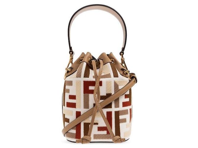 Fendi MINI MON TRESOR CANVAS RICAMO