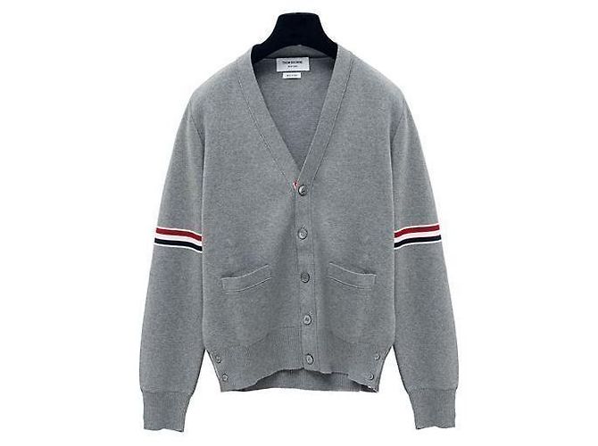 Thom Browne Strickcardigan aus Baumwolle für Herren Braun