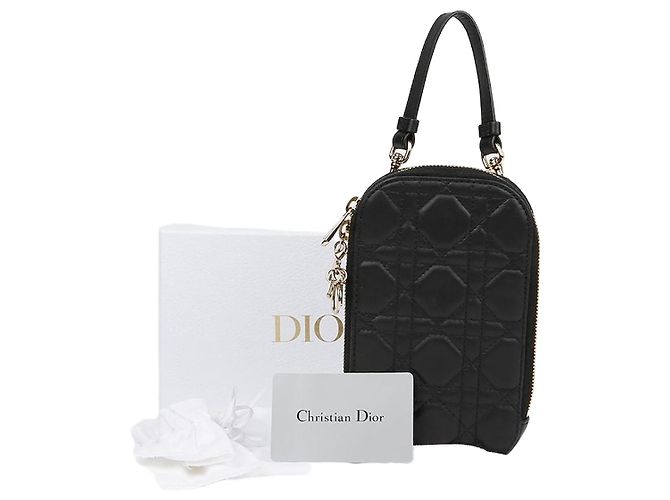 Dior Bolsa Tiracolo Porta-Celular Feminina Preto