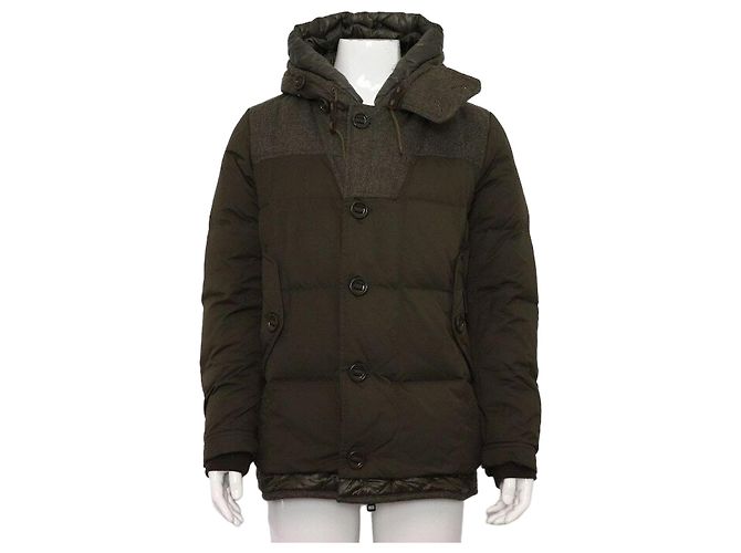 Moncler PYRENEES Leather Men's Padded Jacket Black
