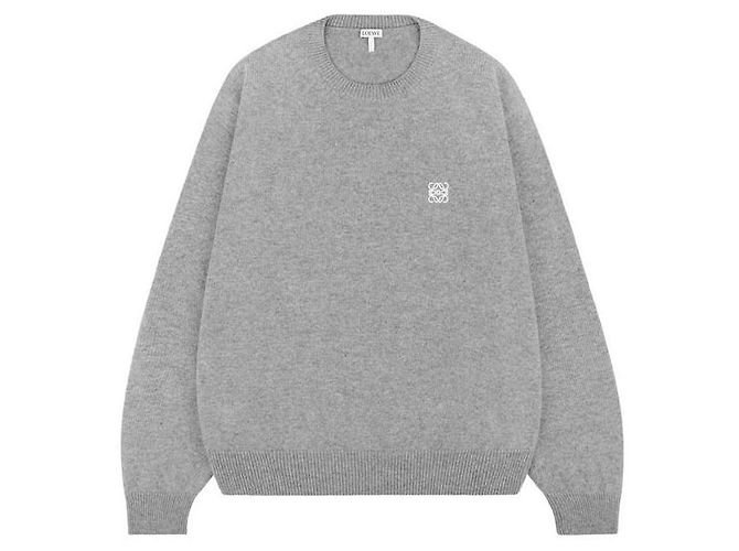 Loewe Wollpullover mit Anagram-Logo Silber 