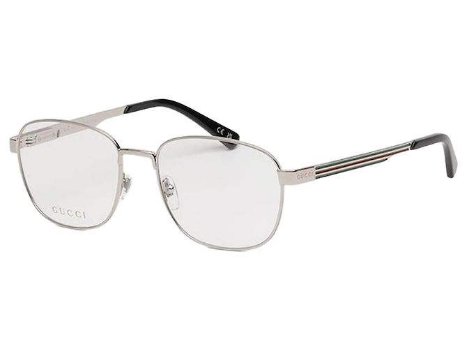 Gucci Luxury Silver Three-Line Temple Metal Frame Multiple colors