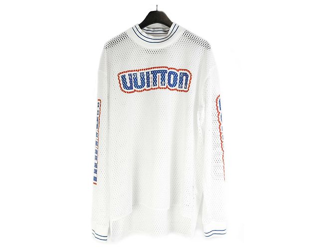 Louis Vuitton Mesh Sporty Long Sleeve Silber