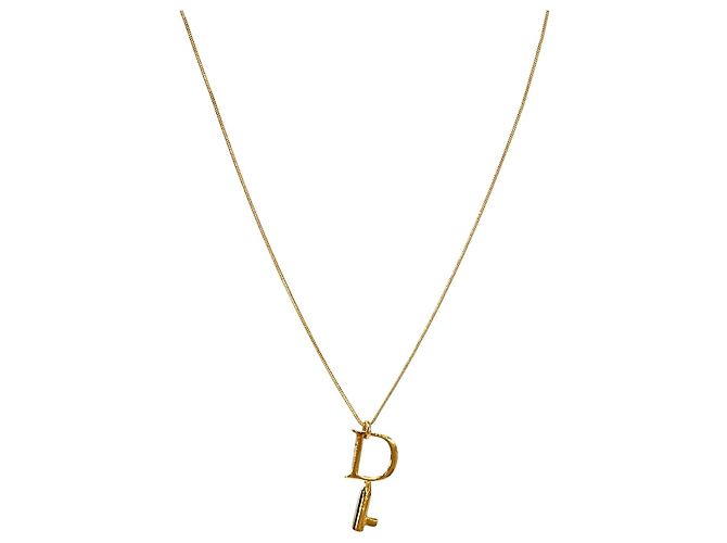 Dior Collar de Llave Dorada Dorado