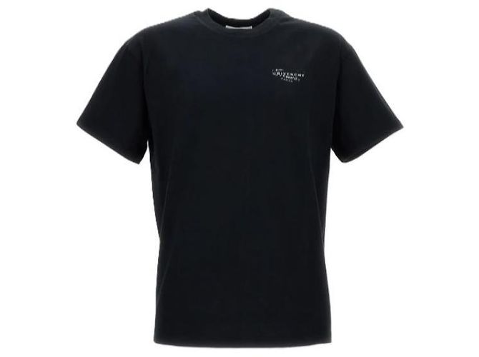 Givenchy Camiseta de algodón con estampado de logo stamp