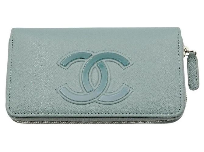 Chanel Caviar Medium Wallet Green