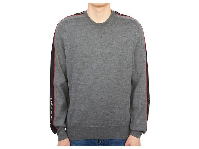 Alexander McQueen Pullover Braun Stoff Herren