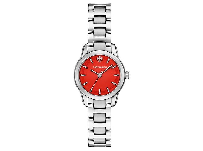 Tory Burch Relógio de metal redondo para mulher Miller Small Multicor
