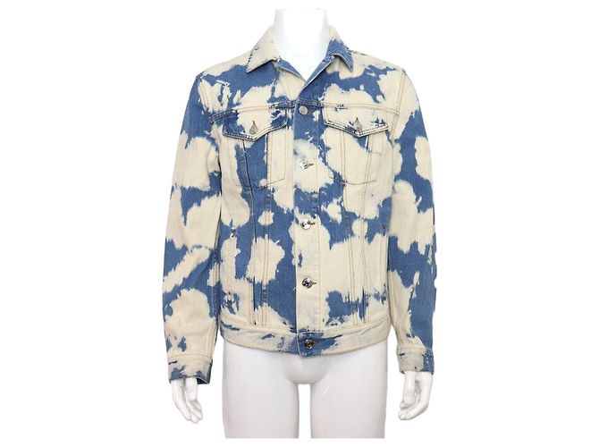 Burberry Men's Blue Bleached Denim Jacket