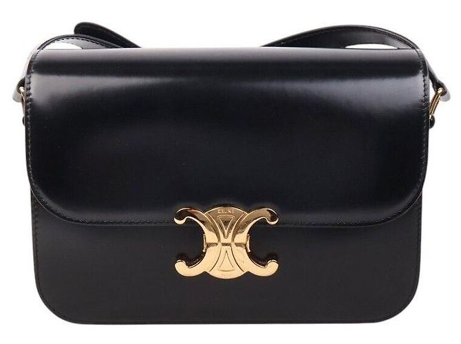 Céline Borsa a tracolla Medium Triomphe Nero