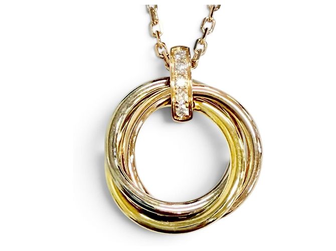 Collana Cartier Trinity Diamanti 5P D'oro