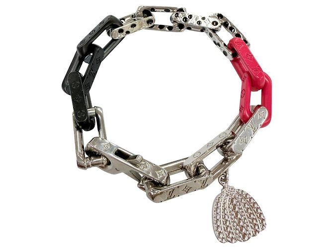 Pulseira com Pingentes Louis Vuitton x Yayoi Kusama Prata Multicor