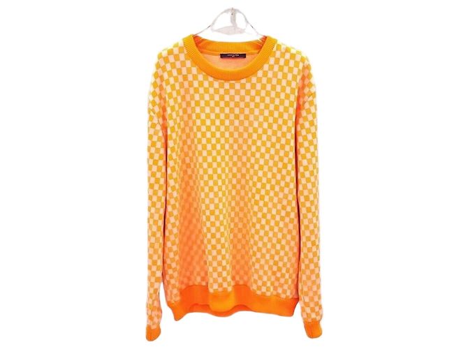 Louis Vuitton Orange Damier Flow Sweatshirt