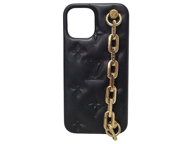 Louis Vuitton Funda iPhone Bumper Coussin Monogram Negra Negro