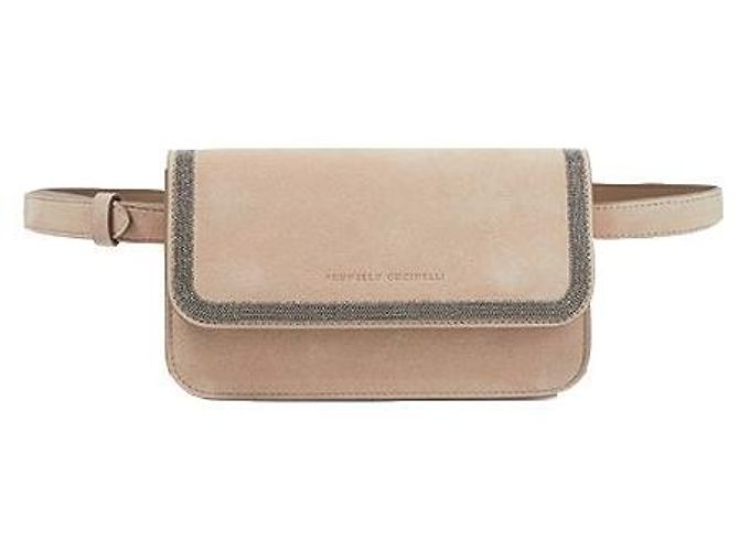 Gürteltasche aus Wildleder Brunello Cucinelli Orange