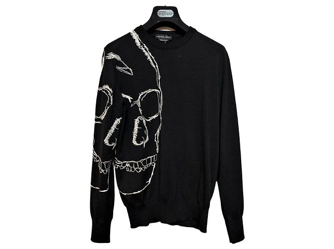 Jersey de punto con calavera Alexander McQueen para mujer Multicolor