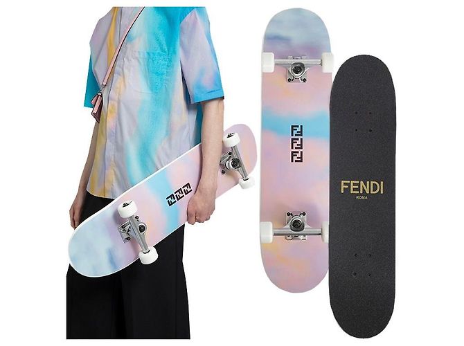 Fendi Logo Metallic Skateboard Multiple colors 