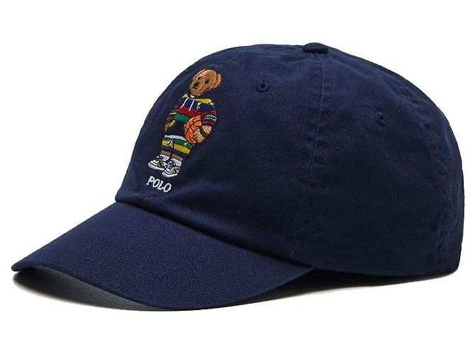 Ralph Lauren Boné Classic Bear Bordado Navy Preto