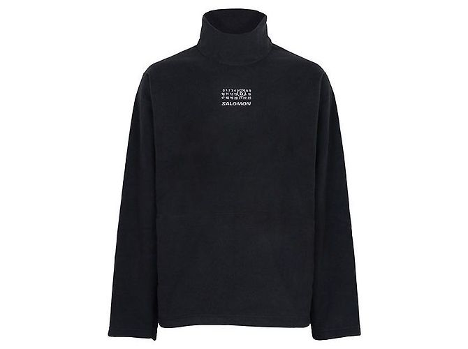 Maison Martin Margiela Salomon Black Technical Fleece Langarmshirt Schwarz