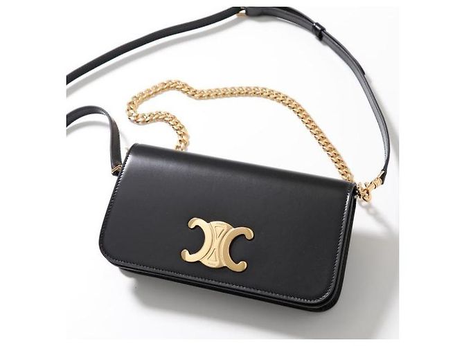 Céline MULTIPOCHETTE in VITELLO LUCIDO Nero