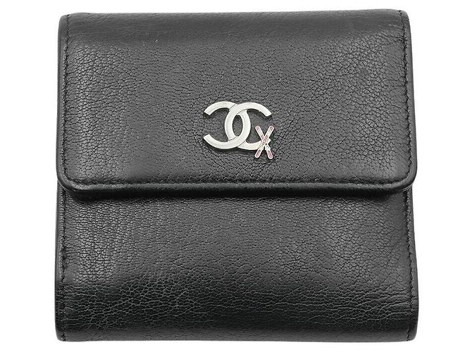 Chanel Leather Wallet Black