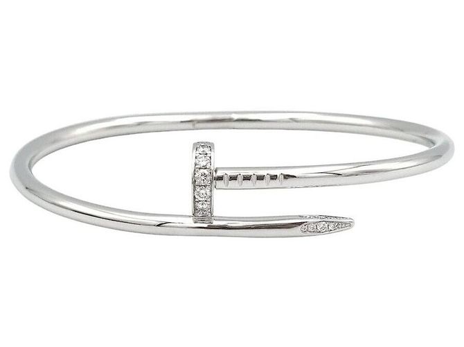 Cartier Pulsera Diamond Juste un Clou Blanco
