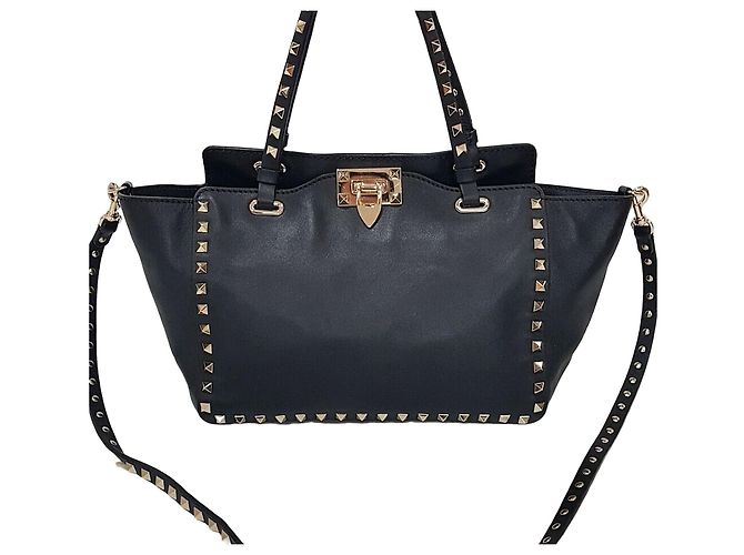 Valentino Borsa a Tracolla Rockstud Tote Nero