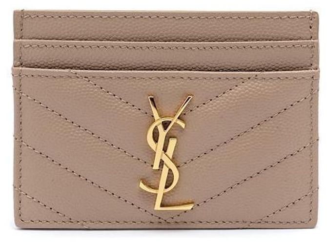Saint Laurent Monogram Card Case Orange