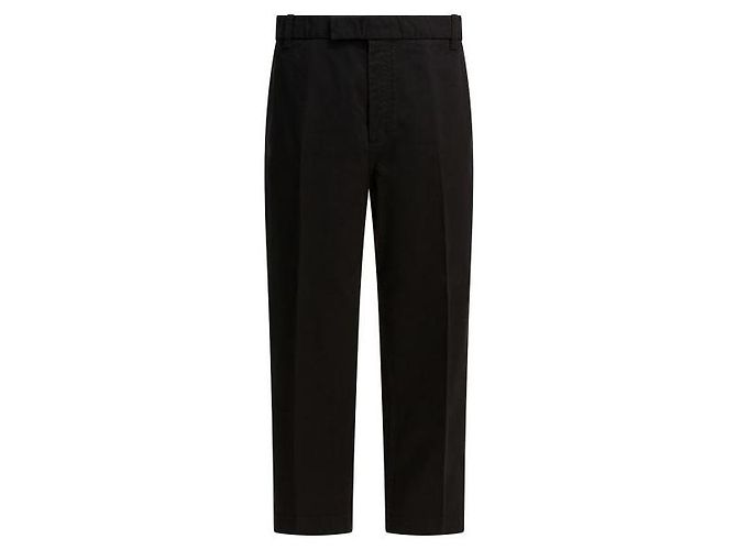 Thom Browne Pantalones Chino Utility de Sarga de Algodón Negro
