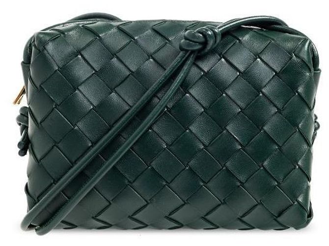 Bottega Veneta Sac Camera Mini Loop Intrecciato Noir
