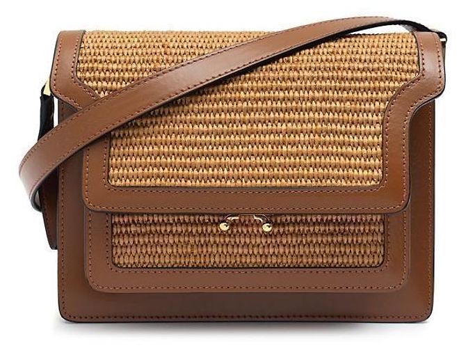 Marni Bolso Trunk de rafia Multicolor