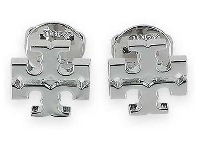 Tory Burch Orecchini a lobo Kira da donna (Silver) Argento