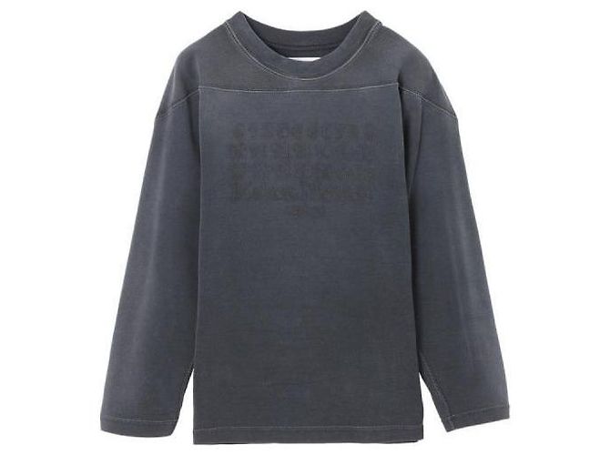 Maison Martin Margiela Sweatshirt mit besticktem Logo Schwarz
