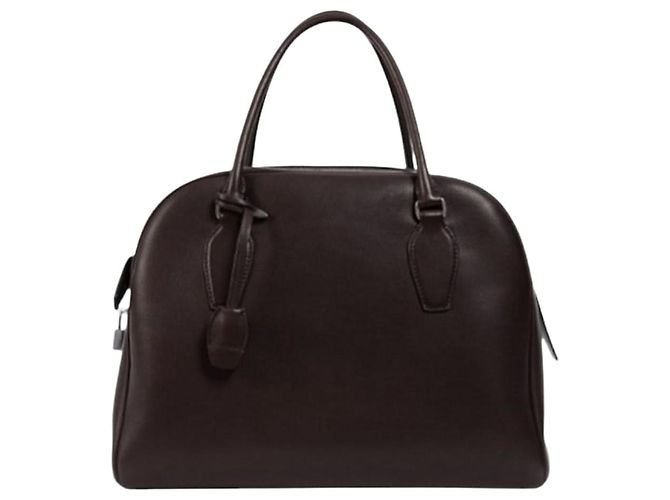 The row Sac Tote India Leather CHSS Noir