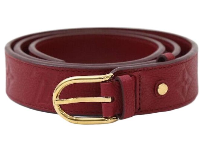 Louis Vuitton Cinto Monogram Empreinte Fuchsia Gold Rosa