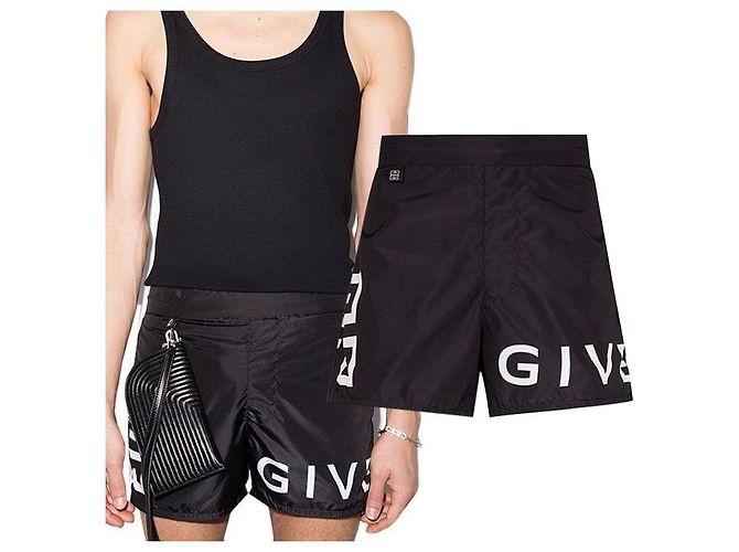 Givenchy Bañador con logotipo bordado Negro