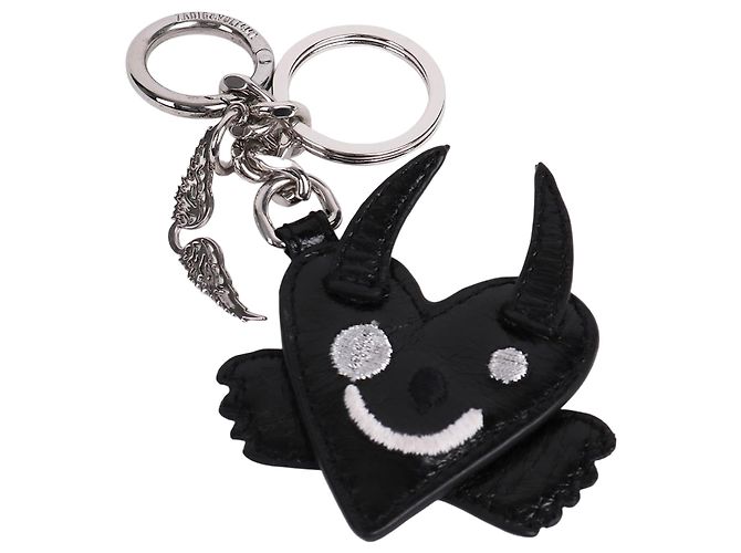 Zadig & Voltaire Chaveiro Devilish Heart Preto