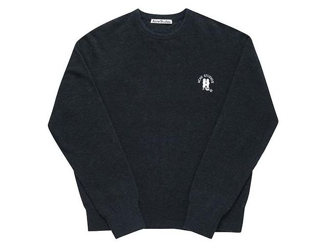 Acne Strickware für Herren DARK NAVY MELANGE Schwarz