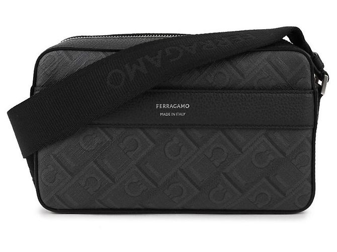 Salvatore Ferragamo Borsa a tracolla Monogram Marrone