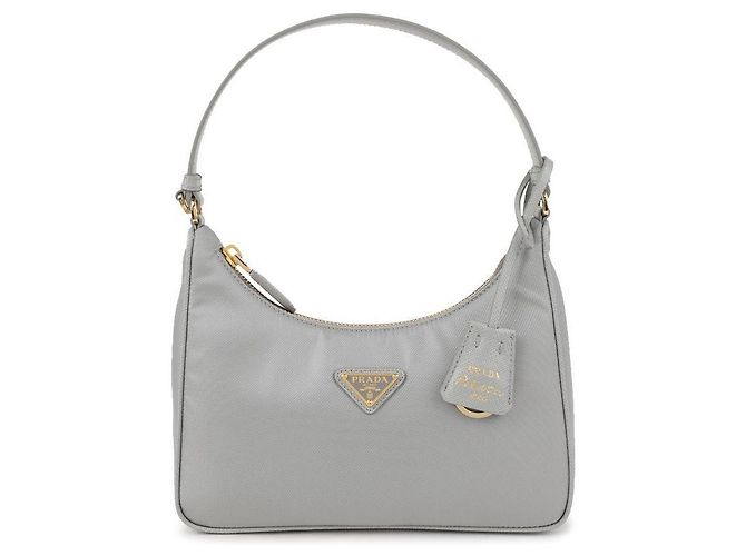 Mini Borsa Prada Re Nylon Grigia Marrone