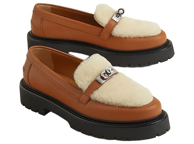 Mocasines Hermès Kelly de piel