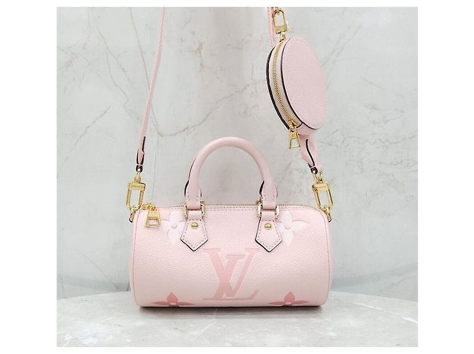 Louis Vuitton New Monogram Emprint Papillon BB Rose Pink Rosa