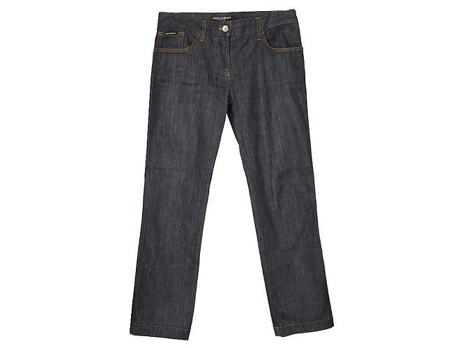 Dolce & Gabbana Pantalones de denim azul índigo Dolce Gabbana