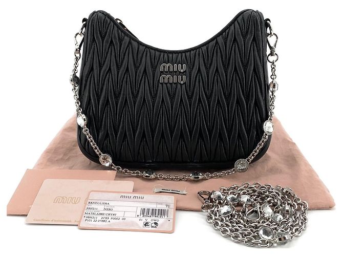 Miu Miu Borsa a tracolla Napla Chain Crystal Borsa Hobo Multicolore