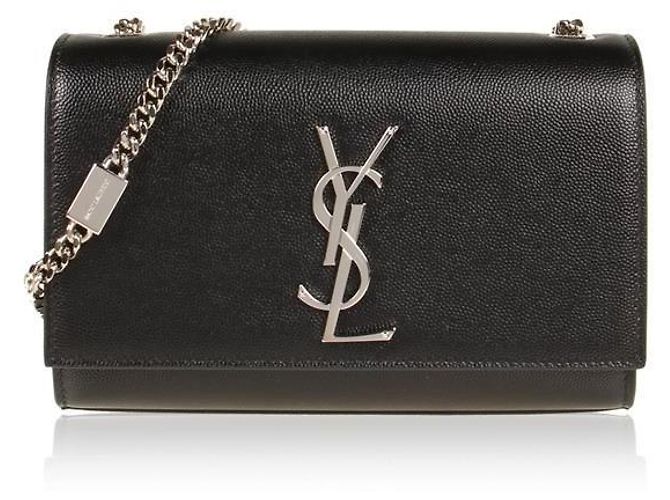 Saint Laurent Picca borsa satchel Monogram stamp: Nero