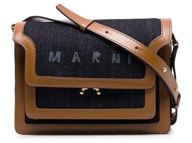 Marni Bolso de hombro de denim Medium Multicolor