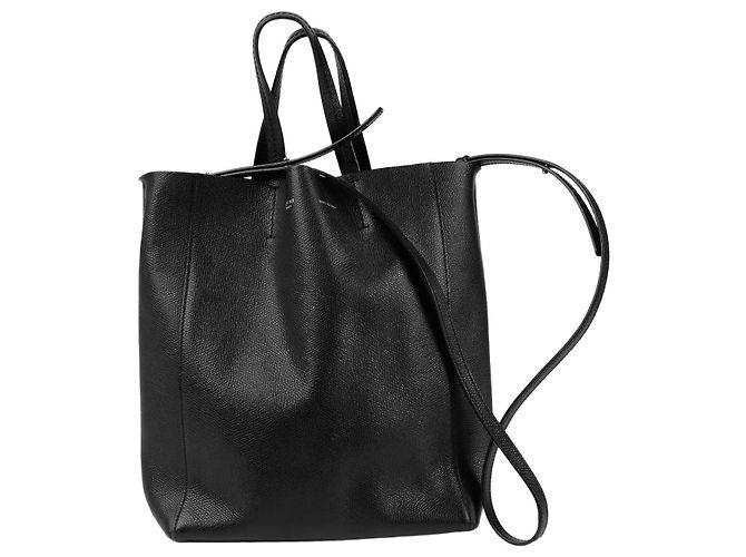 Céline Vertical Cabas Small Schultertasche Schwarz 