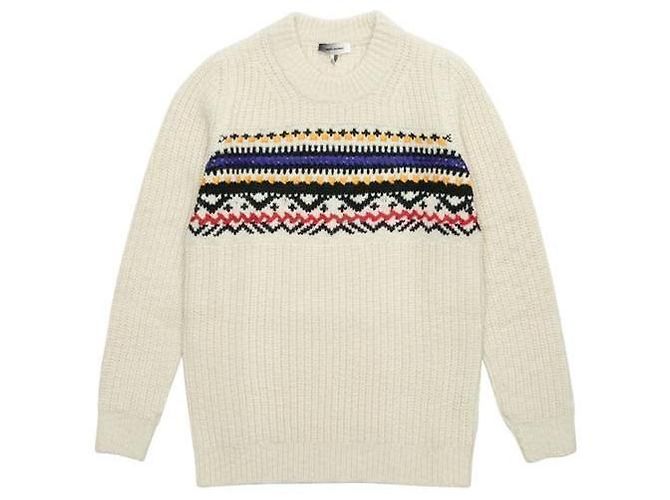 Isabel Marant Gerald Knit Strickpullover Weiß 