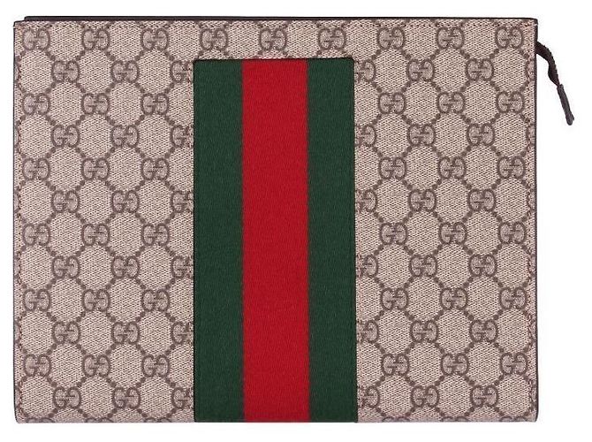Pochette Gucci GG Supreme Web Roja