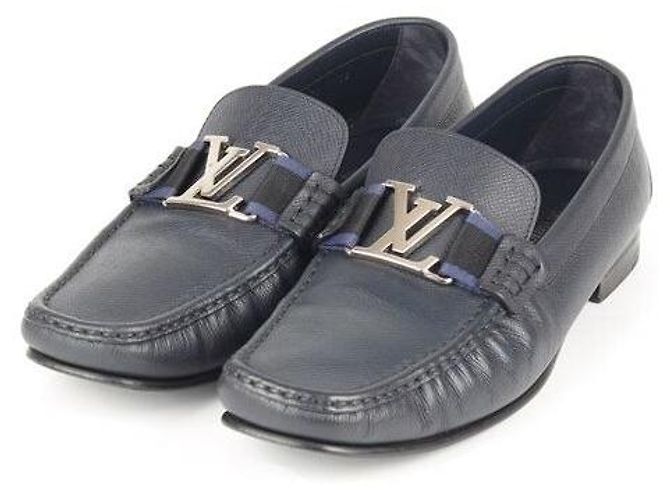 Mocassins Louis Vuitton en cuir bleu